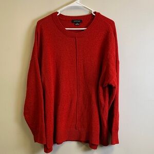 Sanctuary Women's Red Crewneck Sweater